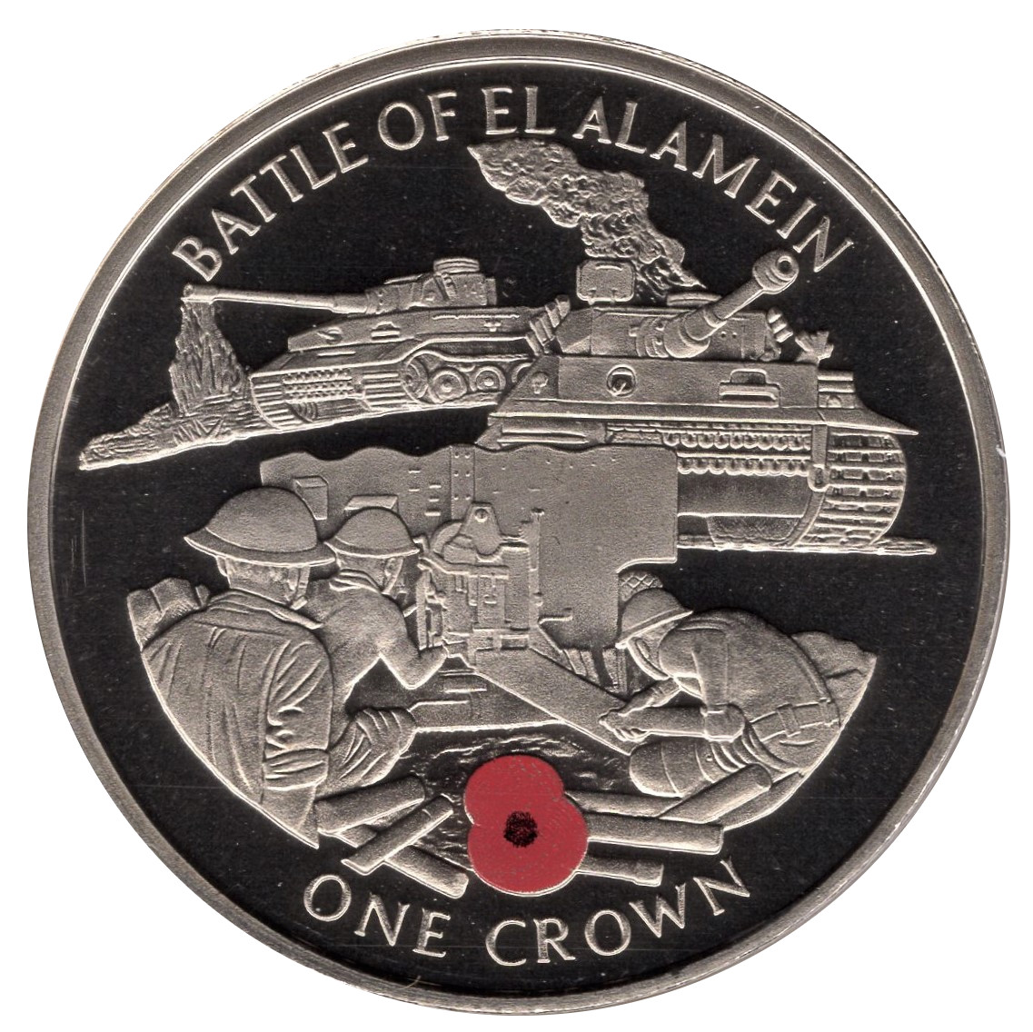 Gibraltar 1 Crown - Elizabeth II Battle of El Alamein