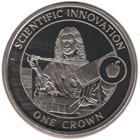 Gibraltar 1 Crown - Elizabeth II Scientific Innovation reverse