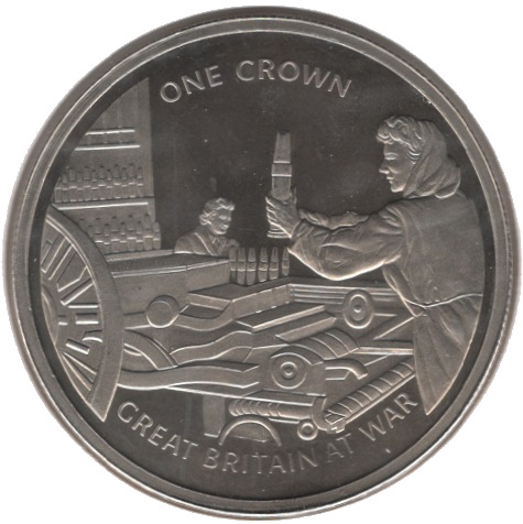 Gibraltar 1 Crown - Elizabeth II Women in Factories