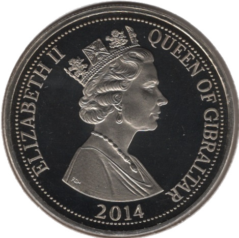 Gibraltar 1 Crown - Elizabeth II Somme 1916 obverse