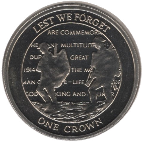 Gibraltar 1 Crown - Elizabeth II British Soldiers