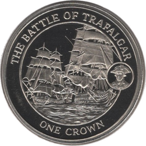 Gibraltar 1 Crown - Elizabeth II Battle of Trafalgar