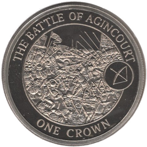 Gibraltar 1 Crown - Elizabeth II Battle of Agincourt