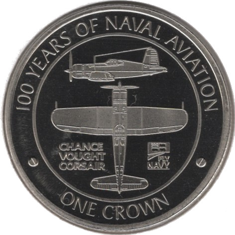 Gibraltar 1 Crown - Elizabeth II Chance Vought Corsair
