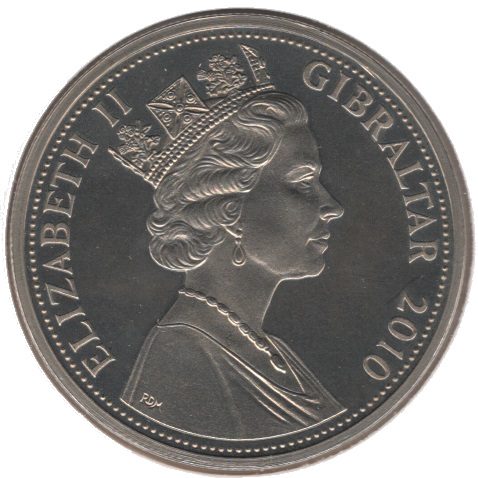 Gibraltar 1 Crown - Elizabeth II Home Guard obverse