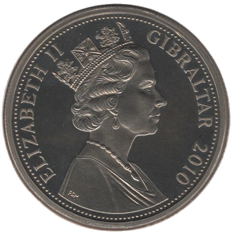 Gibraltar 1 Crown - Elizabeth II Land Girls obverse