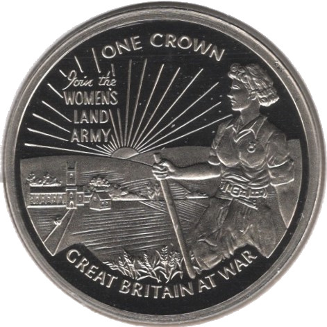 Gibraltar 1 Crown - Elizabeth II Land Girls