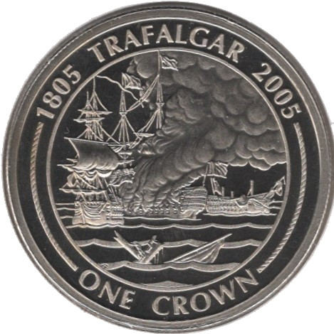 Gibraltar 1 Crown - Elizabeth II Battle of the Nile
