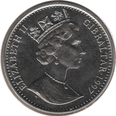 Gibraltar 1 Crown - Elizabeth II The Macedonian Empire obverse