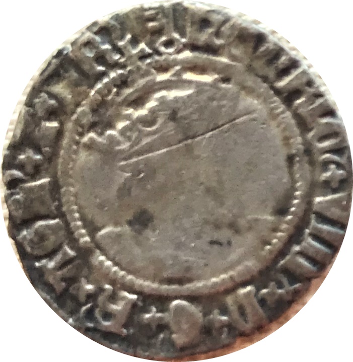 ½ Groat - Henry VIII 2nd coinage; York obverse