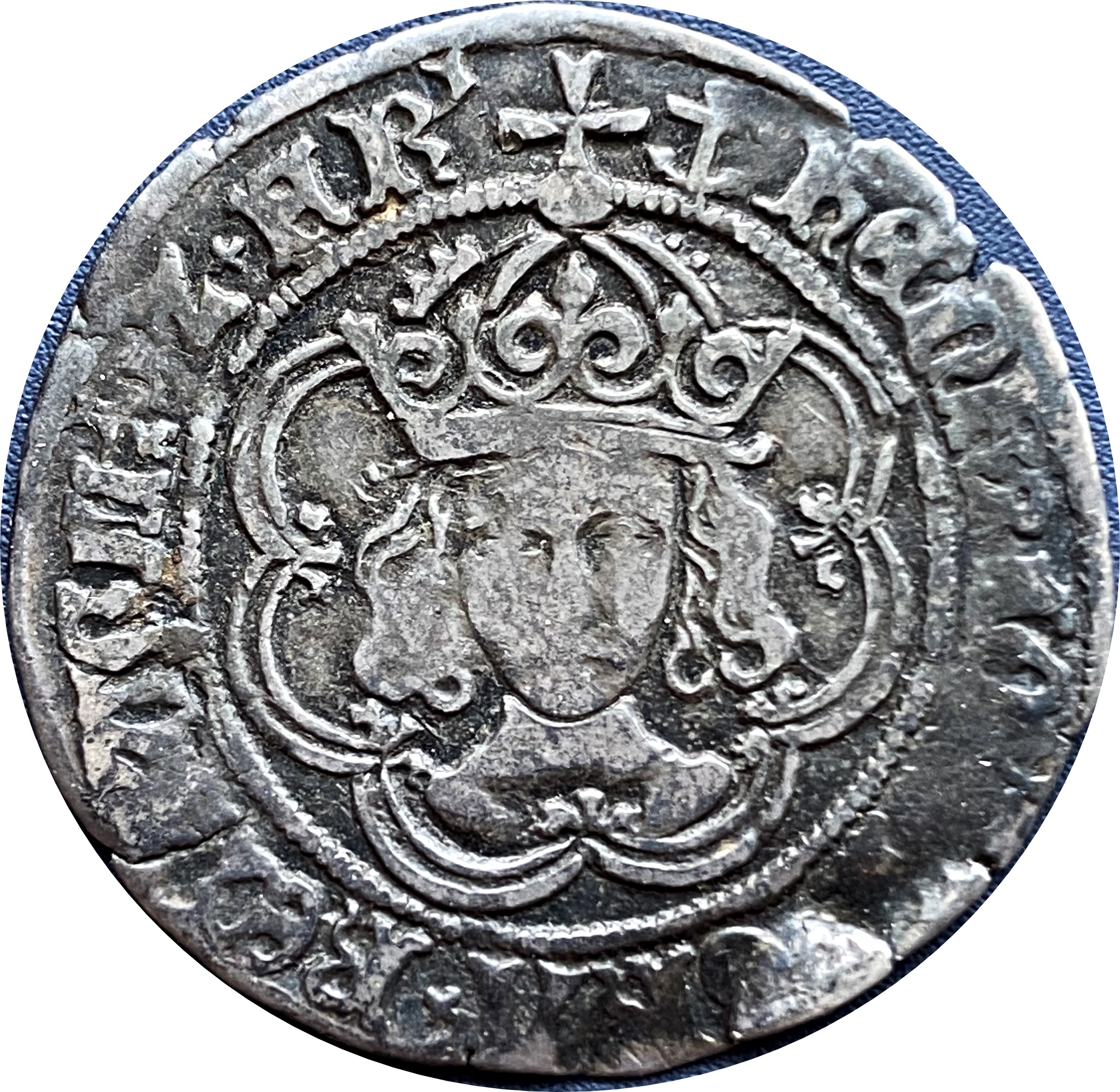 1 Groat - Henry VII facing bust; London obverse