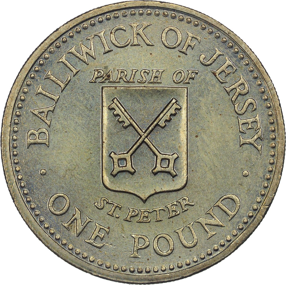 Jersey 1 Pound - Elizabeth II St. Peter reverse