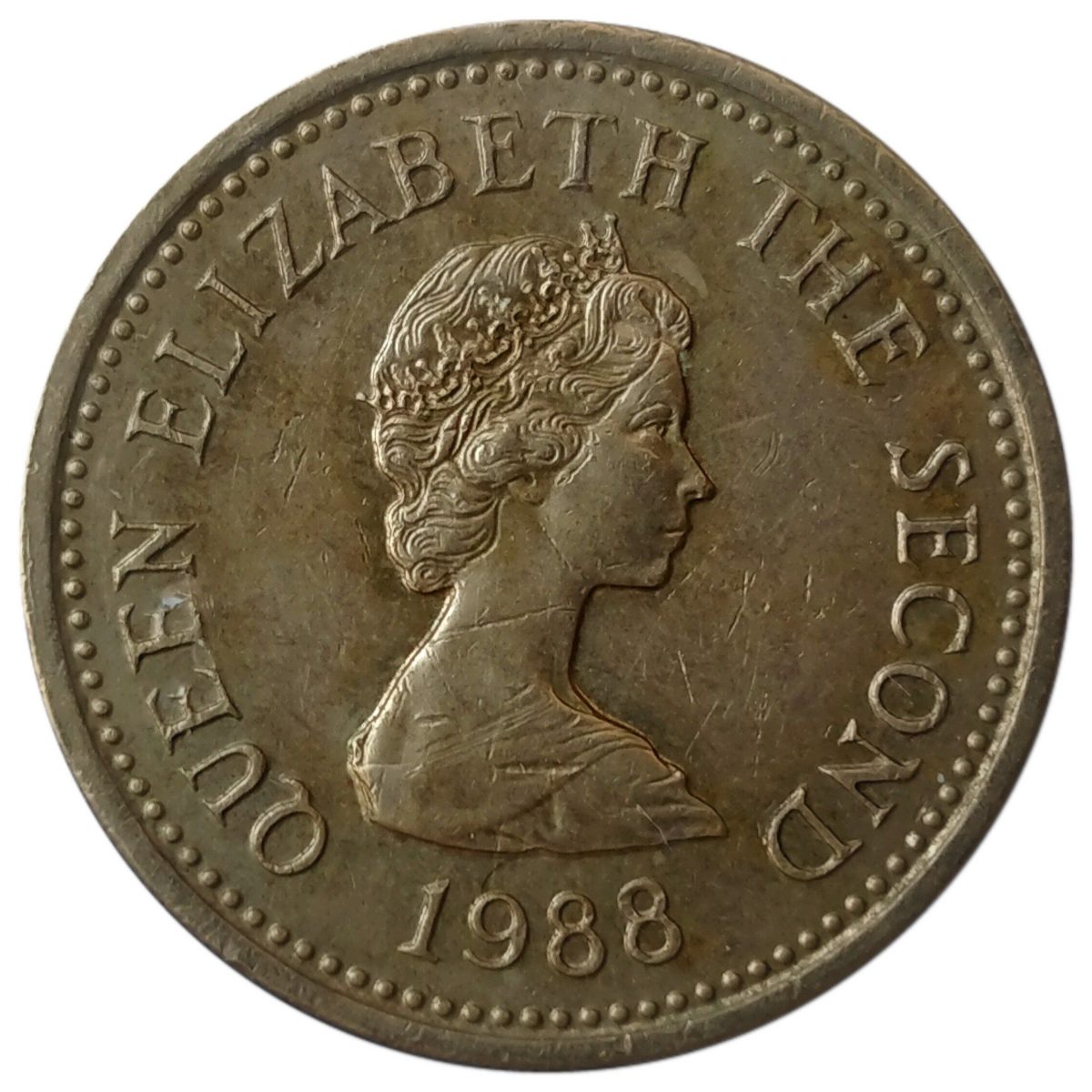 Jersey 1 Pound - Elizabeth II Trinity obverse