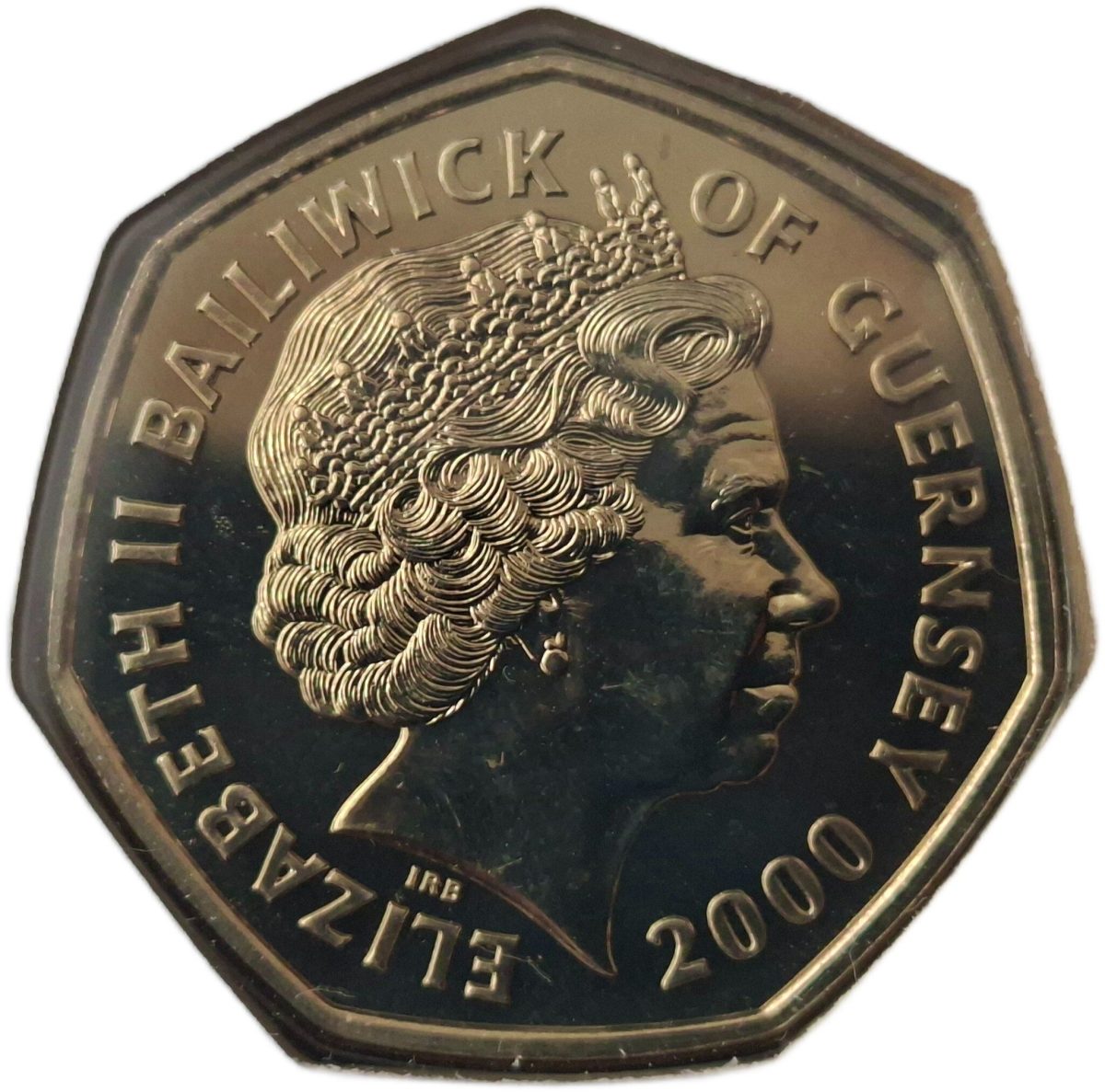 Guernsey 50 Pence - Elizabeth II Battle of Britain obverse