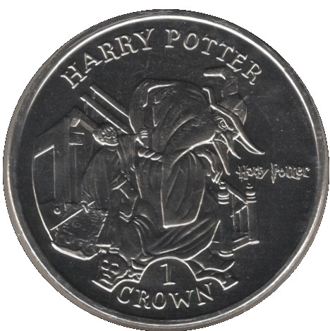 Isle of Man 1 Crown - Elizabeth II Professor Dumbledore reverse