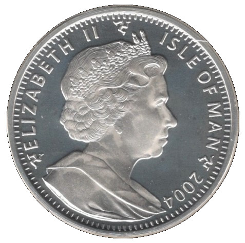 Isle of Man 1 Crown - Elizabeth II Enlargement of the European Union; Silver Proof obverse