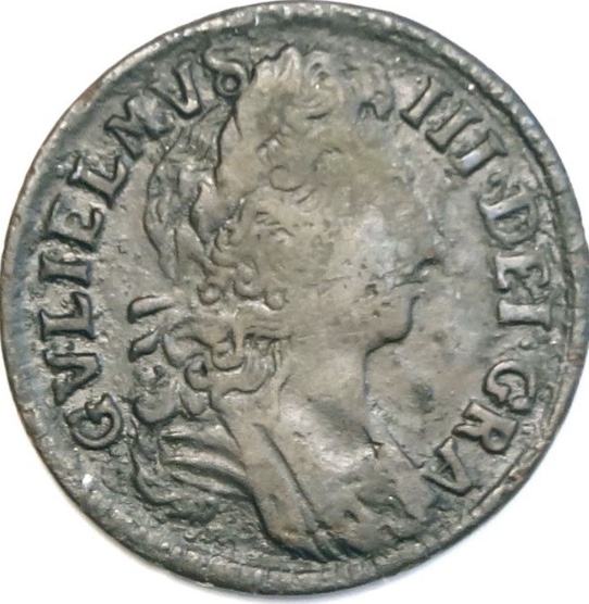 Ireland ½ Penny - William III obverse