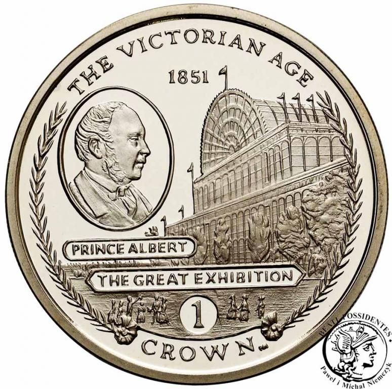 Gibraltar 1 Crown - Elizabeth II The Great Exhibition reverse