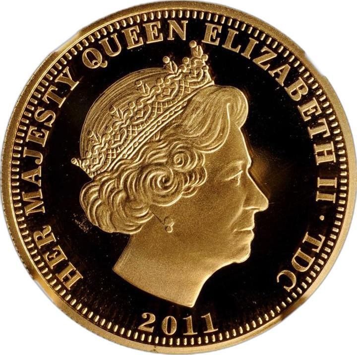 Tristan da Cunha 2 Sovereign - Elizabeth II William and Catherine obverse