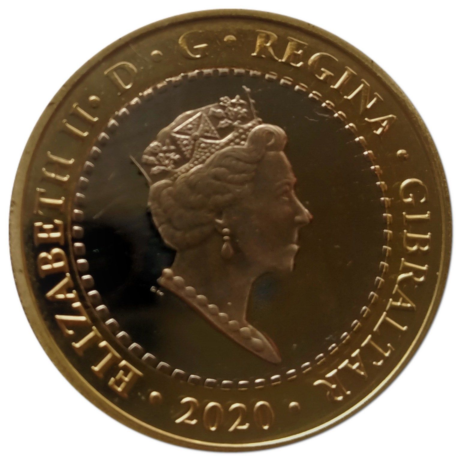 Gibraltar 2 Pounds - Elizabeth II The Mares of Diomedes obverse