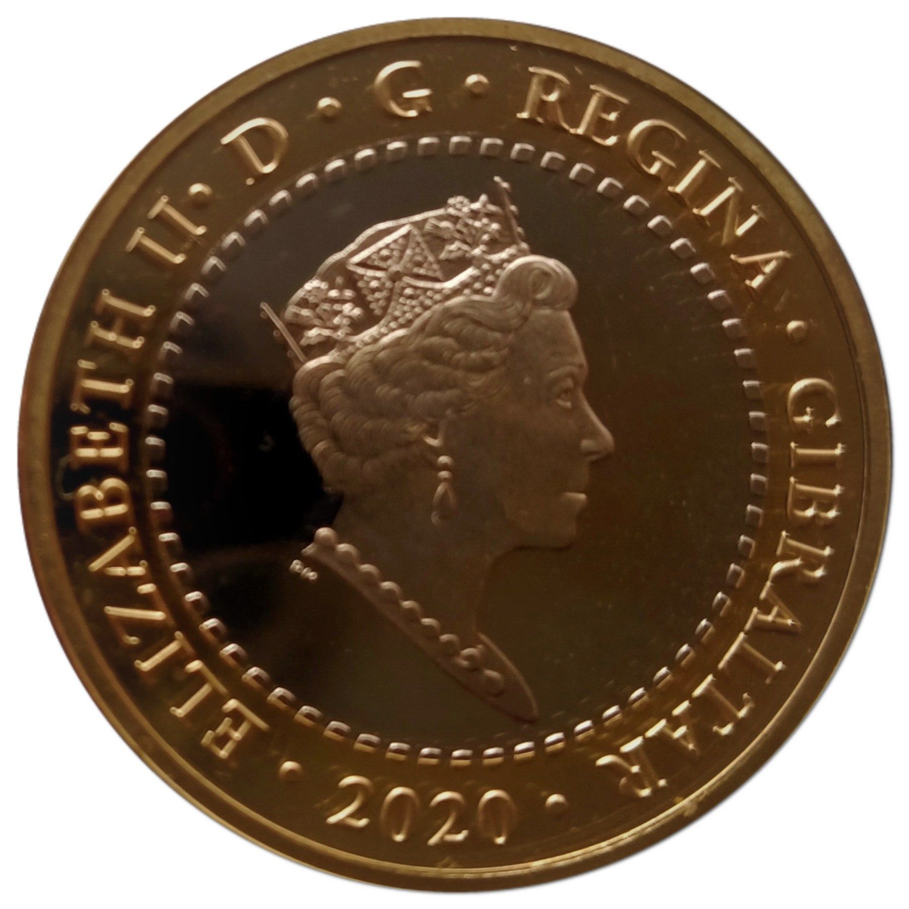 Gibraltar 2 Pounds - Elizabeth II The Cattle of Geryon obverse