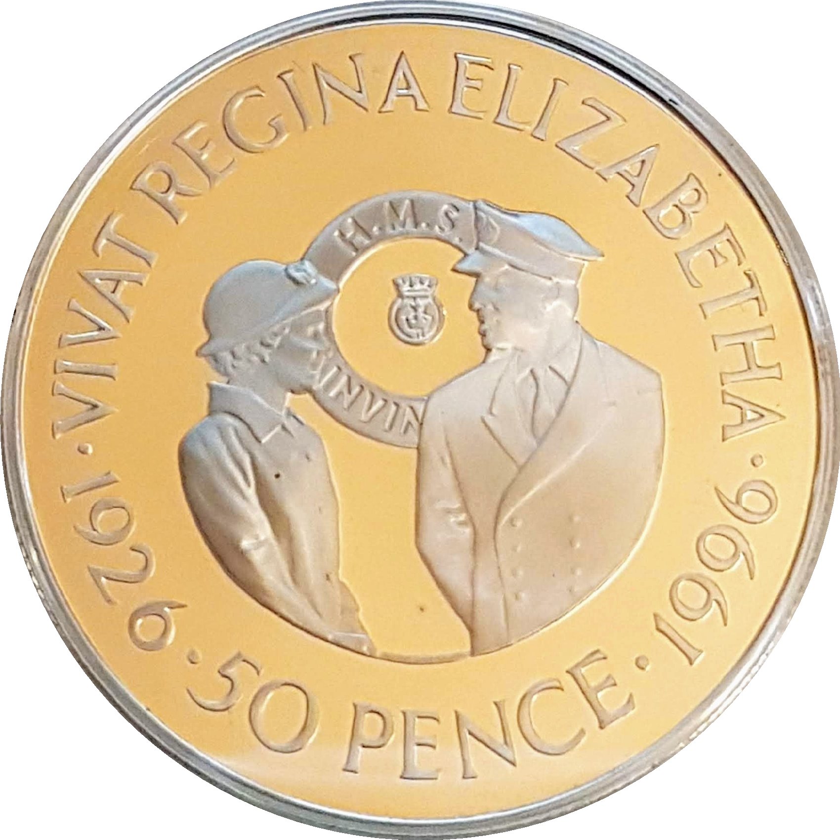 Falkland Islands 50 Pence - Elizabeth II Queen Elizabeth II's 70th Birthday
