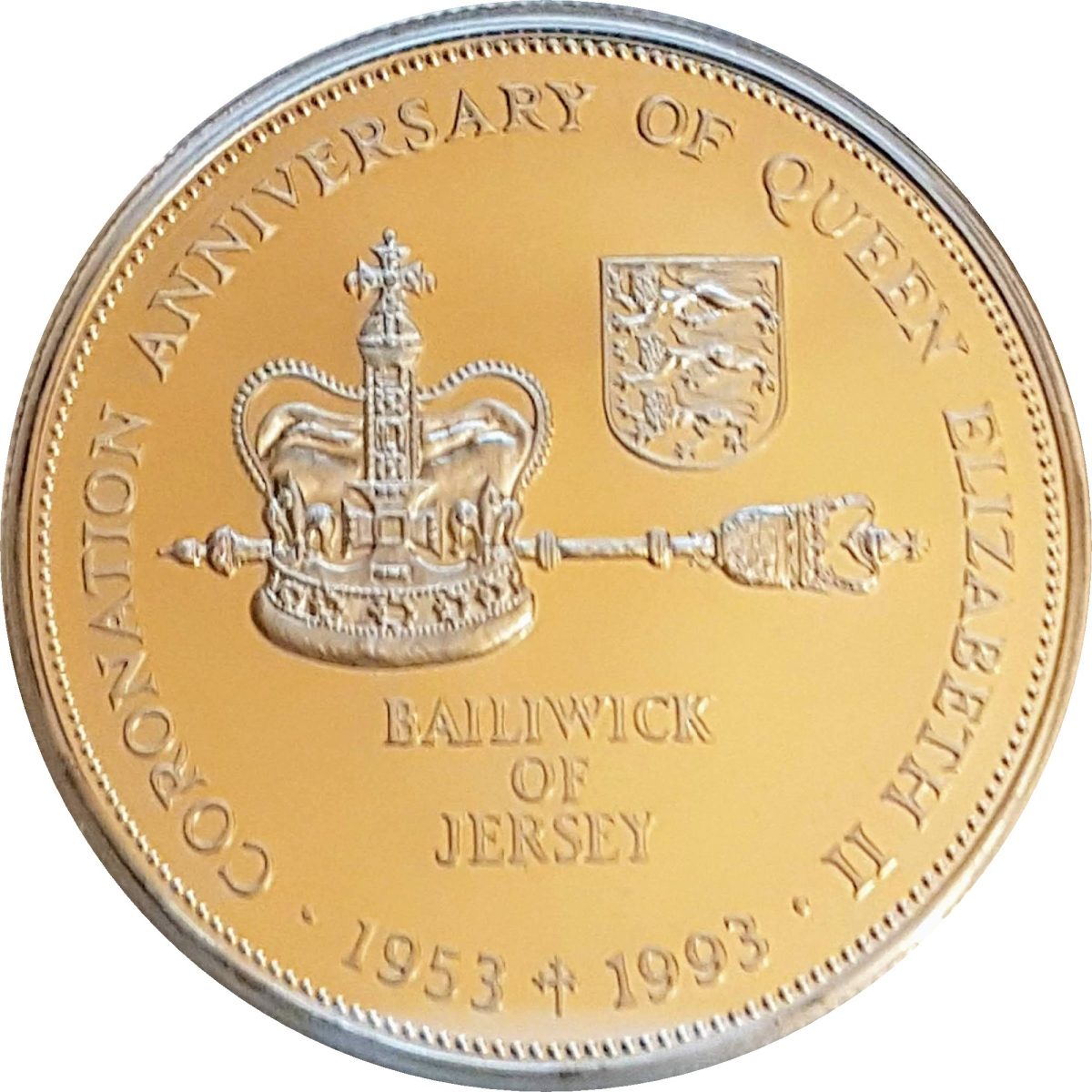 Jersey 2 Pounds - Elizabeth II Coronation Jubilee