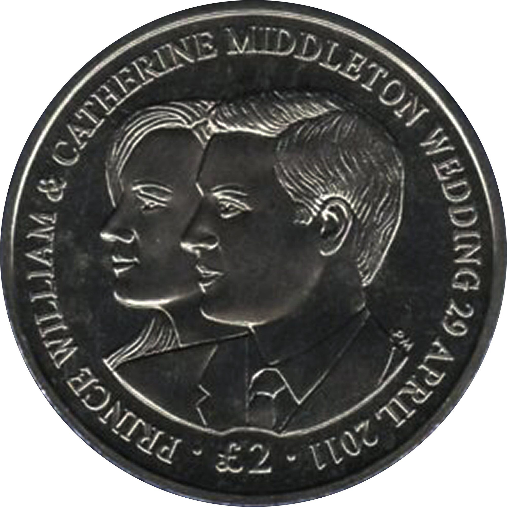 British Indian Ocean Territory 2 Pounds - Elizabeth II Royal Wedding