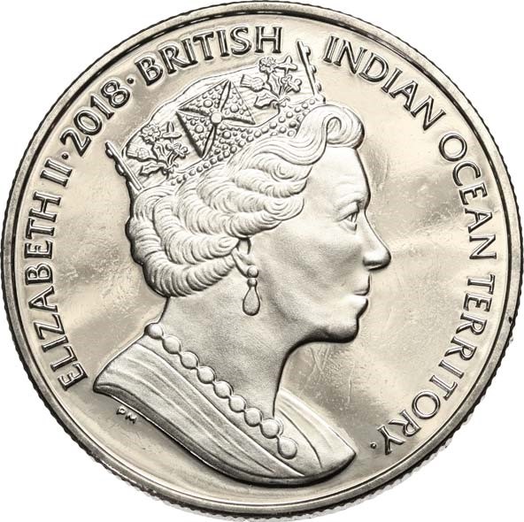British Indian Ocean Territory 2 Pound - Elizabeth II Tomb of the Unknown Soldier obverse