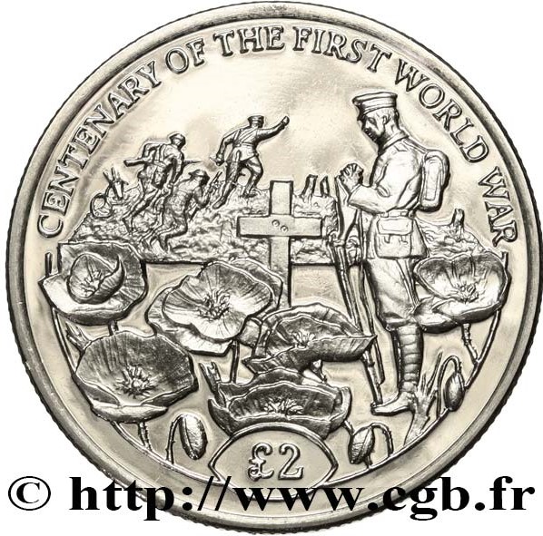 British Indian Ocean Territory 2 Pound - Elizabeth II Tomb of the Unknown Soldier