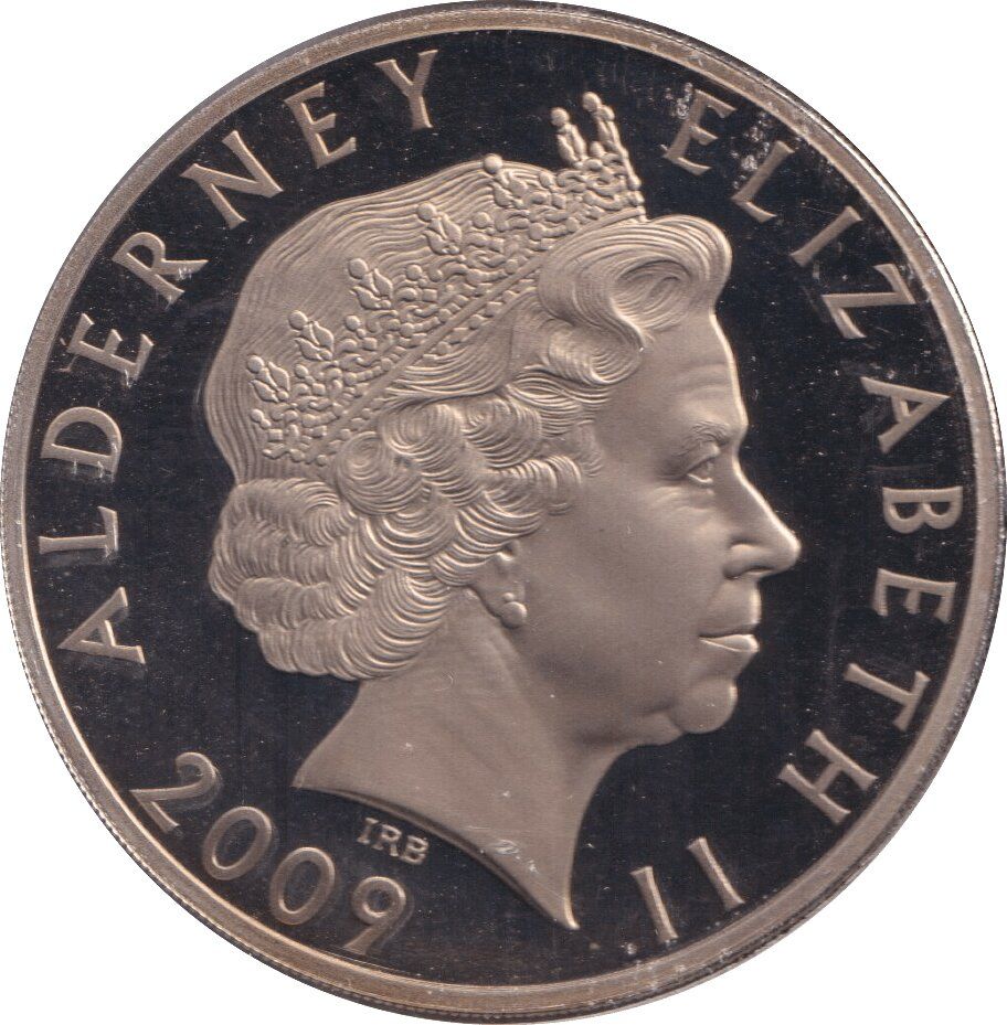Alderney 5 Pounds - Elizabeth II The Mary Rose; 4th Portrait obverse
