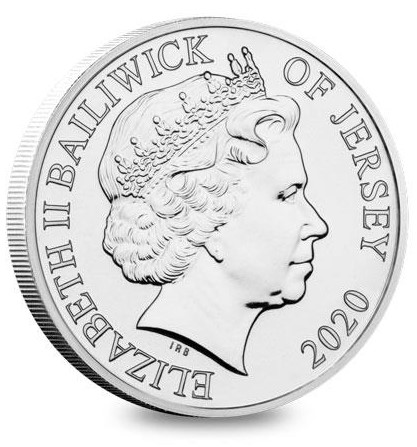 Jersey 5 Pounds - Elizabeth II We Will Remember Them obverse