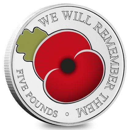 Jersey 5 Pounds - Elizabeth II We Will Remember Them reverse