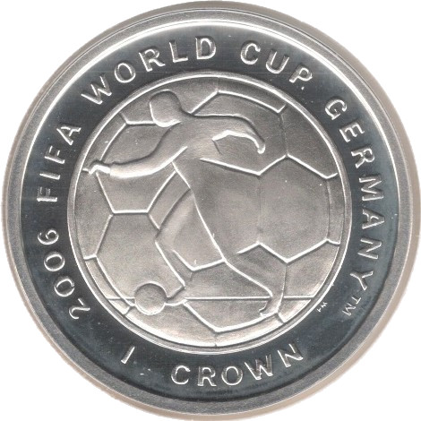 Isle of Man 1 Crown - Elizabeth II 2006 FIFA World Cup