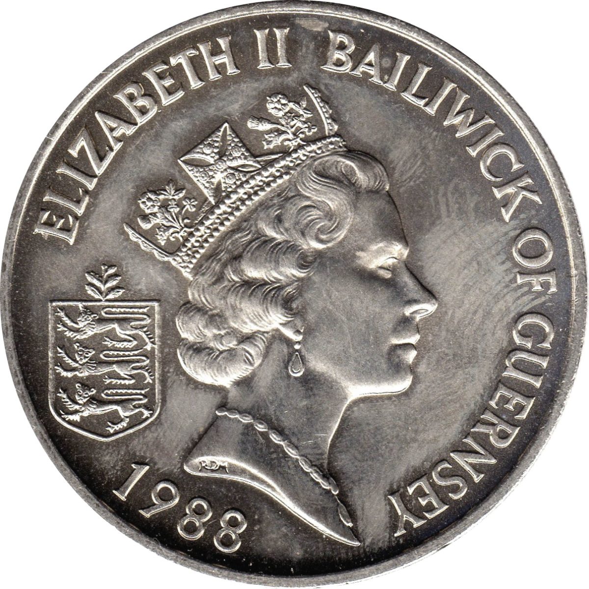 Guernsey 2 Pounds - Elizabeth II King William II obverse