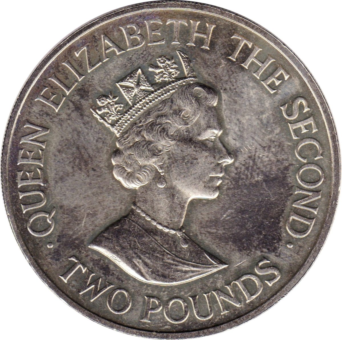 Guernsey 2 Pounds - Elizabeth II Royal Visit obverse