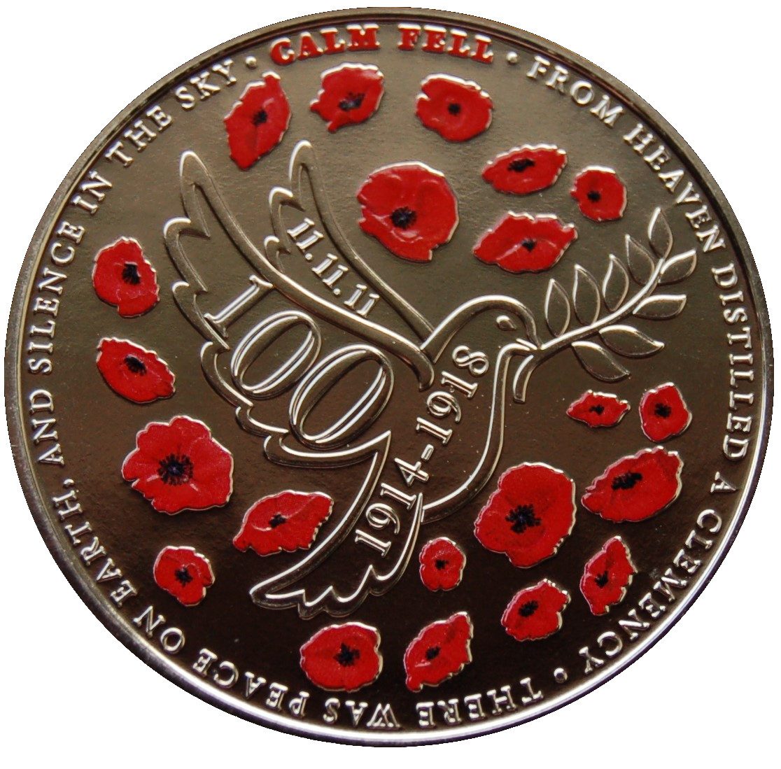 Jersey 5 Pounds - Elizabeth II The Centenary of the First World War reverse