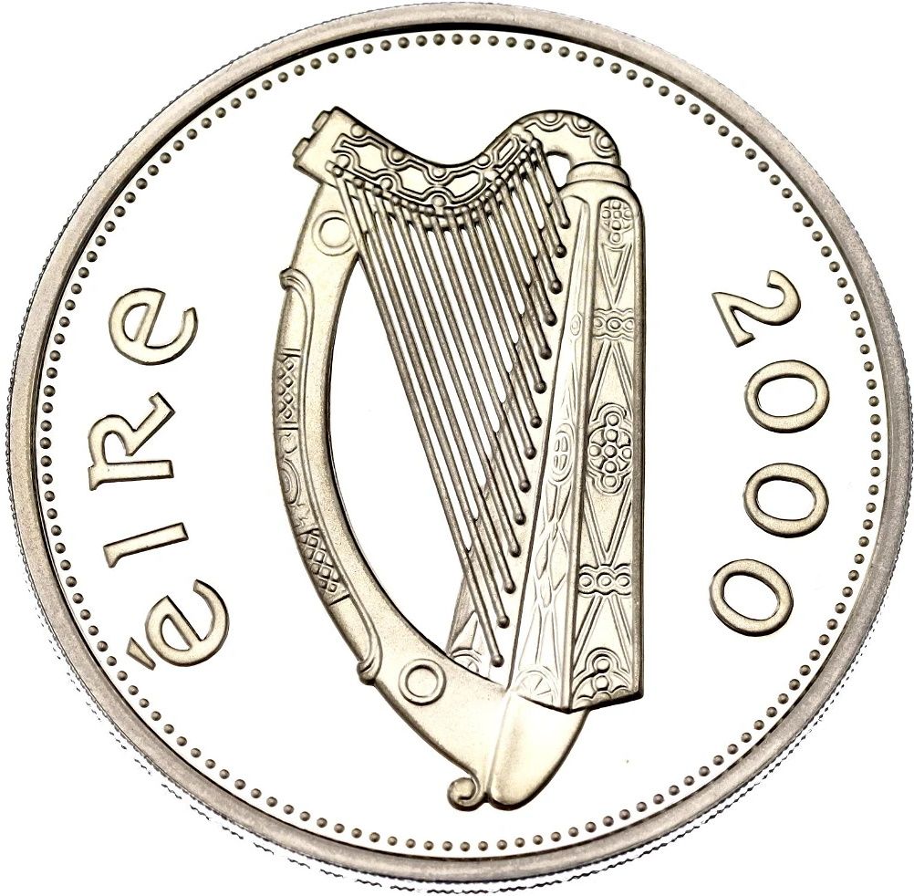Ireland 1 Pound Millennium Punt; Silver Piedfort obverse