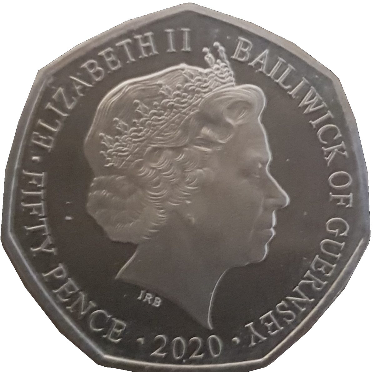 Guernsey 50 Pence - Elizabeth II Liberation of Guernsey obverse