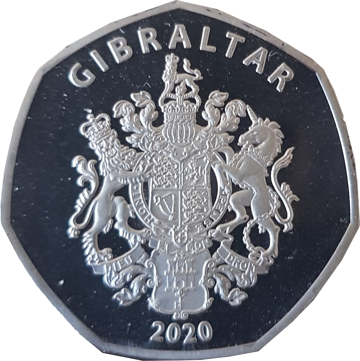 Gibraltar 50 Pence - Elizabeth II 80 Years Of The Commandos obverse