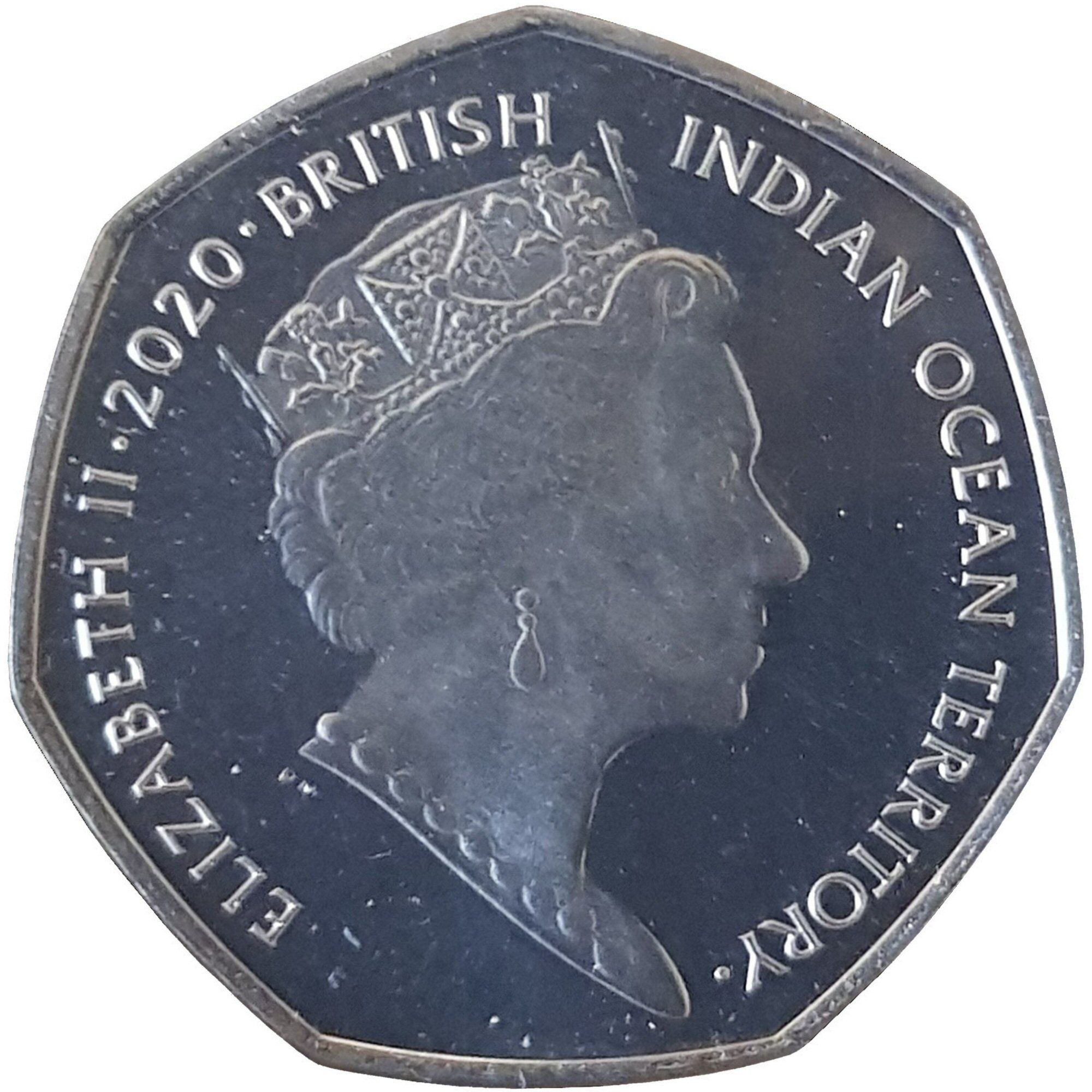 British Indian Ocean Territory 50 Pence - Elizabeth II The Cutty Sark obverse