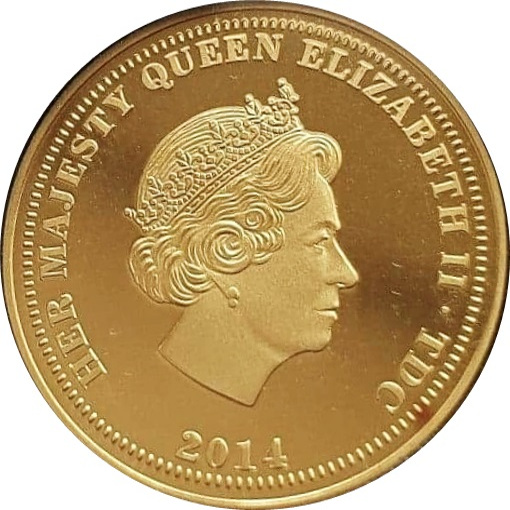 Tristan da Cunha 1 Pound - Elizabeth II Centenary of World War One obverse