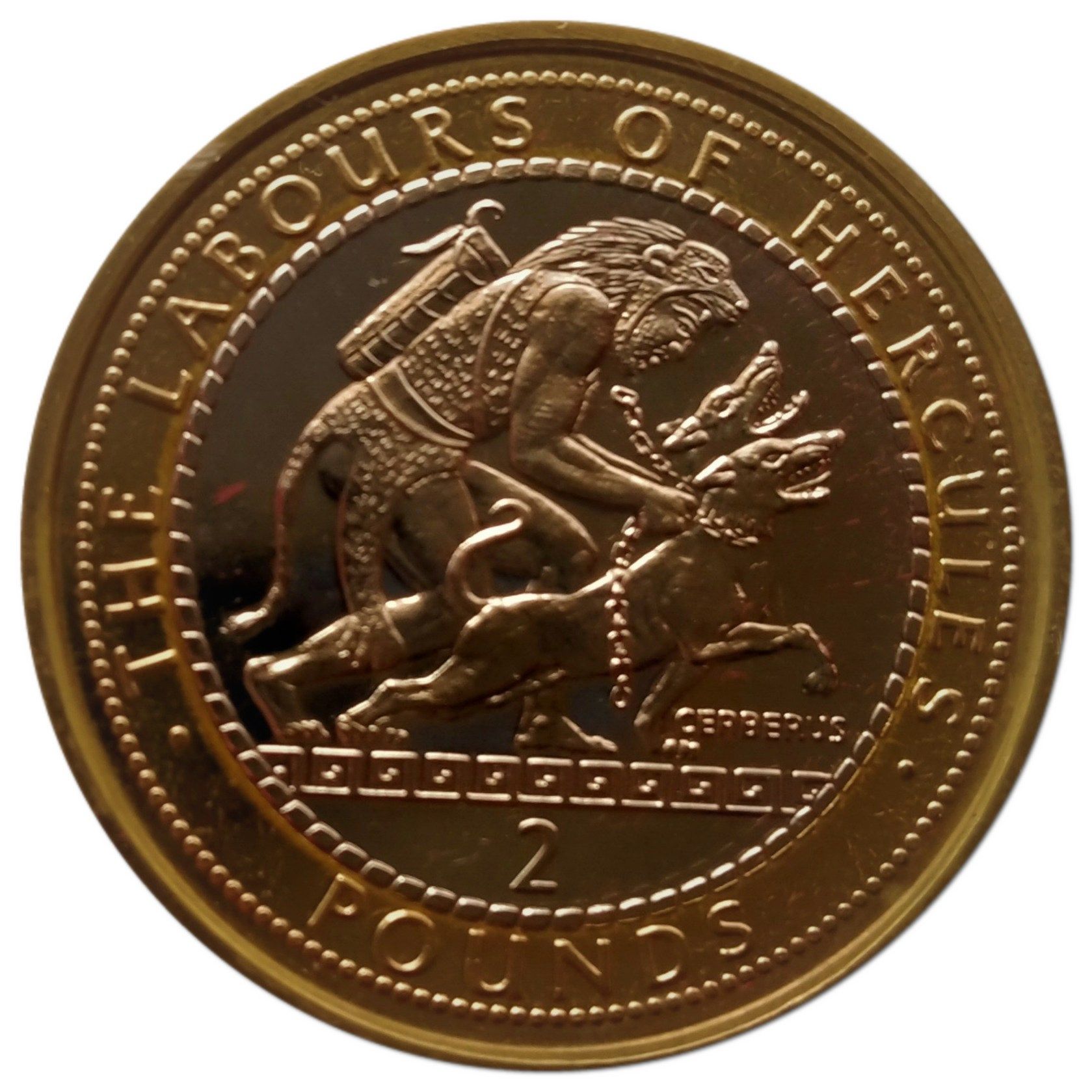 Gibraltar 2 Pounds - Elizabeth II The Cerberus