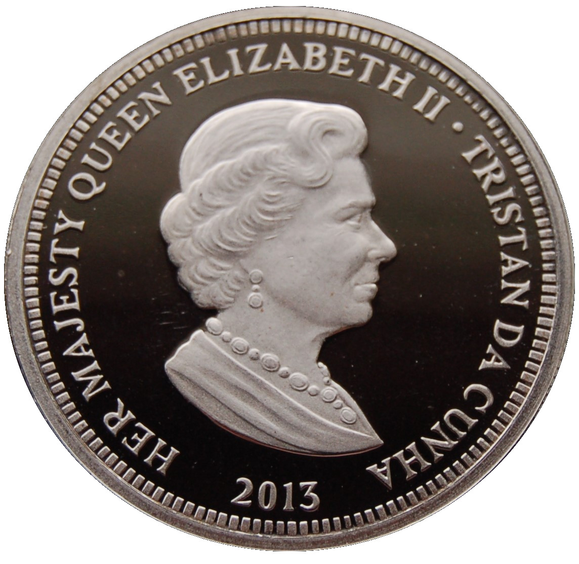 Tristan da Cunha 5 Pounds - Elizabeth II 60th Coronation Anniversary obverse