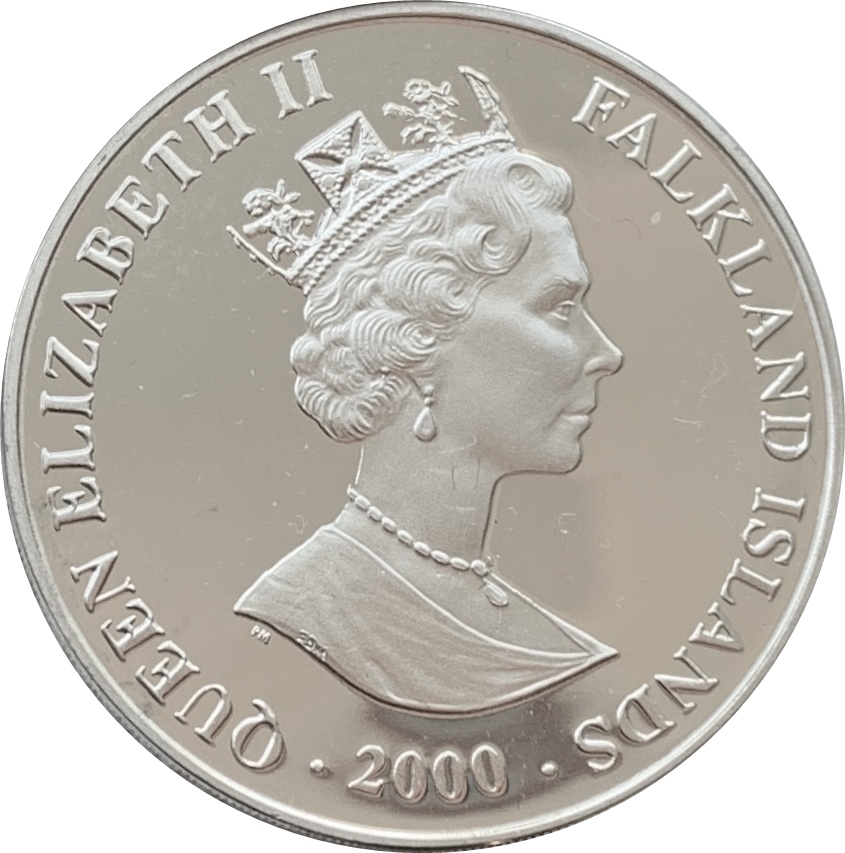 Falkland Islands 2 Pounds - Elizabeth II The Gold Rush - “Vicar of Bray” Ship obverse