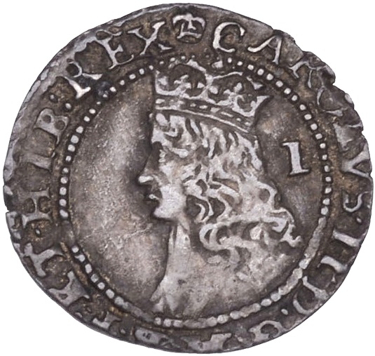 1 Penny - Charles II 3rd hammered issue obverse