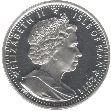 Isle of Man 1 Crown - Elizabeth II Diamond Jubilee obverse
