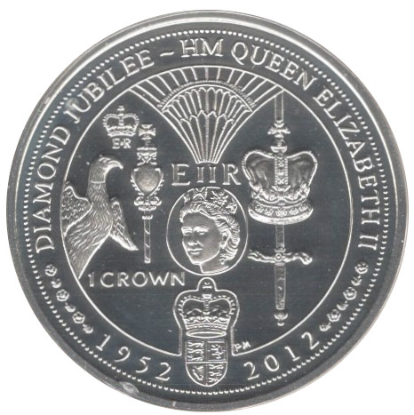 Isle of Man 1 Crown - Elizabeth II Diamond Jubilee