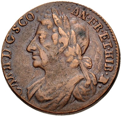 Scotland 1 Bawbee - Charles II obverse