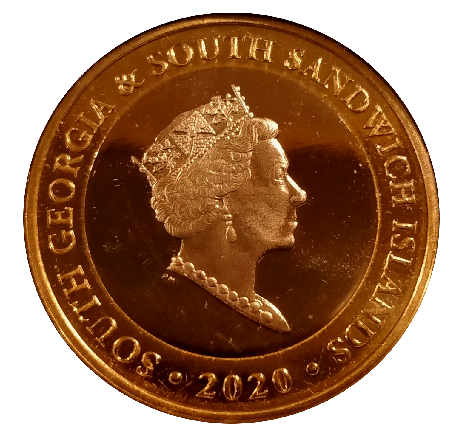 South Georgia and the South Sandwich Islands 2 Pounds - Elizabeth II Florence Nightingale obverse